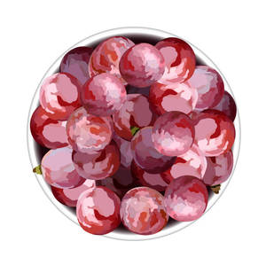 Grape In A Bowl Painting Wallpaper
