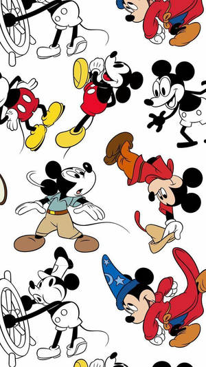 Graphic Art Mickey Mouse Iphone Wallpaper