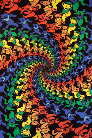 Grateful Dead Kaleidoscopic Bears Wallpaper