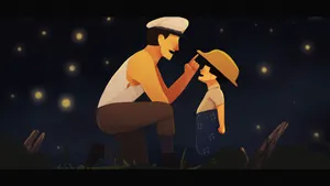 Grave Of The Fireflies Painting Wallpaper