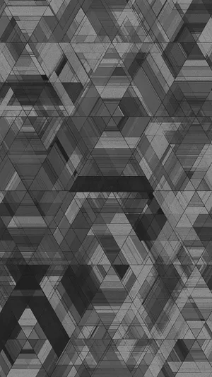Gray Background With Geometric Shapes Wallpaper