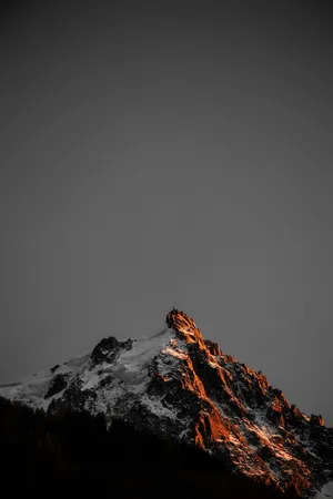 Gray Brown Mountain Hd Phone Wallpaper