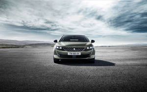 Gray Front Peugeot 508 Sw Wallpaper