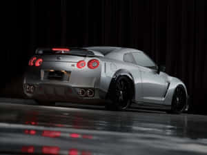 Gray Nissan R35 Gtr Sports Car Wallpaper