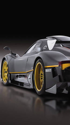 Gray Pagani Zonda R Iphone Car Wallpaper