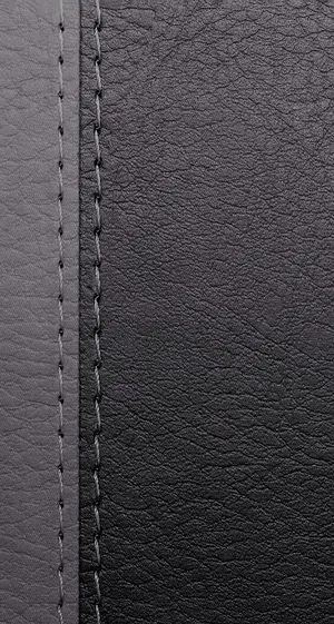 Gray Stitches On Black Leather Iphone Wallpaper