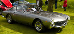 Gray Vintage Ferrari 250 Gt Lusso Wallpaper