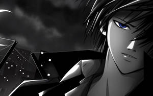 Grayscale Brooding Anime Cool Boy Wallpaper