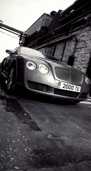 Grayscale Continental Bentley Iphone Wallpaper