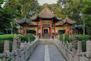 Great Mosque Of Xian In China Wallpaper