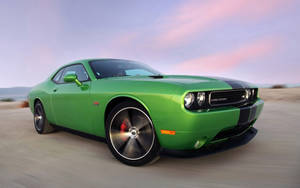 Green 2011 Challenger Dodge Iphone Wallpaper