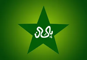 Green Aesthetic Pakistan Cricket Logo Wallpaper