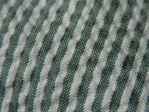 Green And White Striped Fabric Texture Wallpaper