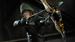 Green Arrow Aiming Wallpaper