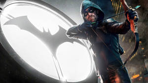 Green Arrow Bat Signal Wallpaper