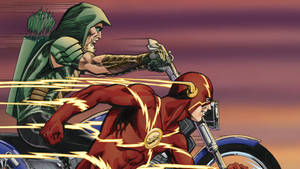 Green Arrow Motorcycle Wallpaper