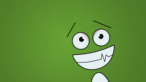 Green Awkward Smile Wallpaper