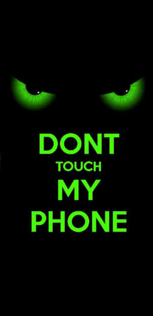 Green Cat Eyes Funny Lock Screen Wallpaper