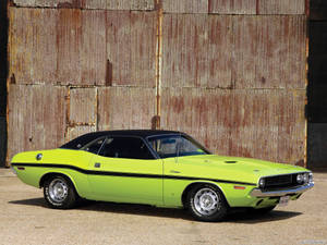 Green Challenger Dodge Iphone Wallpaper