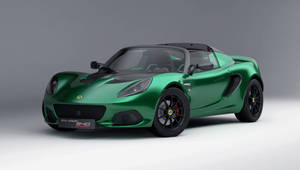 Green Chrome Lotus Elise Sports Car Wallpaper