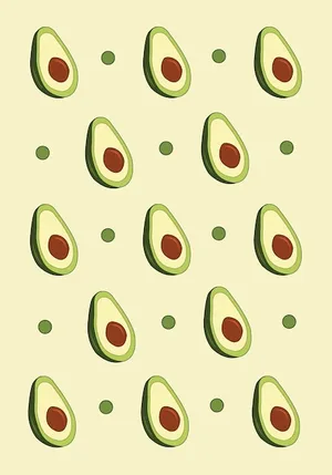 Green Dots With Avocado Iphone Wallpaper