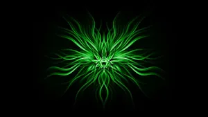 Green Fractal Art Wallpaper Wallpaper