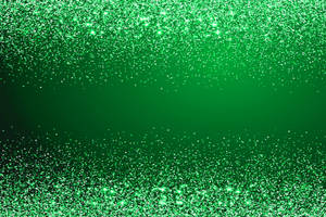 Green Glitter Lights Wallpaper