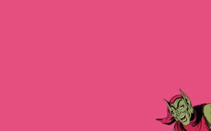 Green Goblin Pink Hat Wallpaper