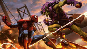 Green Goblin Spiderman Wallpaper