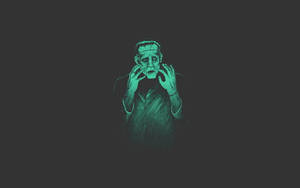 Green Goth Frankenstein Wallpaper