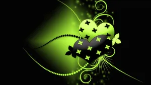 Green Hearts Wallpapers Hd Wallpaper