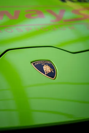 Green Hood Lamborghini Galaxy Wallpaper