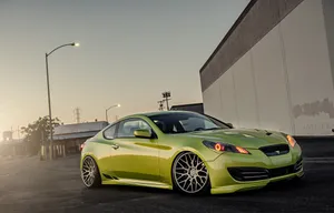Green Hyundai Genesis Coupe Wallpaper