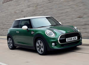 Green Mini Cooper Car Wallpaper