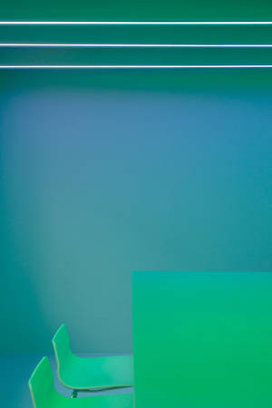 Green Minimalist Wall Painting Wallpaper