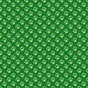 Green Paw Prints Wallpaper
