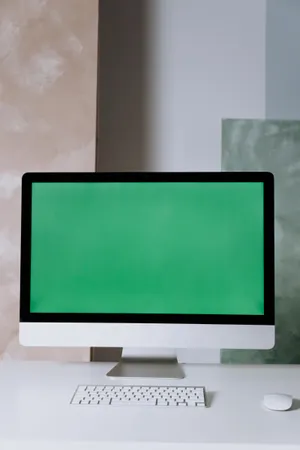 Green Screen Apple Pc Monitor Wallpaper