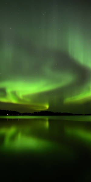 Green Sky Above The Ocean Wallpaper