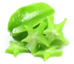 Green Sliced Star Fruit Wallpaper