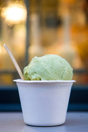 Green Tea Matcha Ice Cream Wallpaper