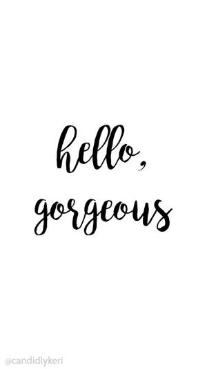 Greeting Simple Phone Wallpaper