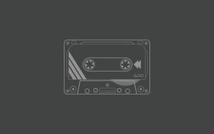 Grey Aesthetic Cassette Tape Wallpaper