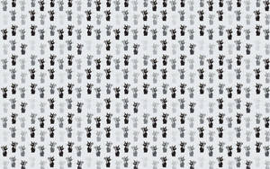 Grey Aesthetic Cats Pattern Wallpaper