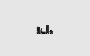 Grey Aesthetic Desktop Buildings Minimalistic Wallpaper