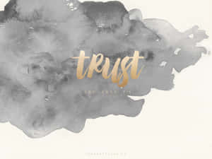 Grey Aesthetic Desktop Proverbs Trust Wallpaper