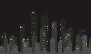 Grey Aesthetic Night City Wallpaper