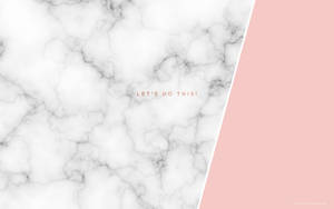 Grey And Pink Aesthetic Motivating Words Wallpaper