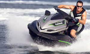 Grey Kawasaki Jet Ski Wallpaper