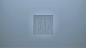 Greyish Blue Gap Logo Wallpaper