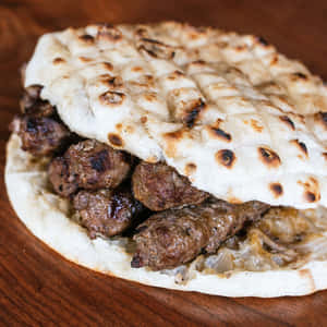 Grilled Ćevapi Pita Burger Wallpaper